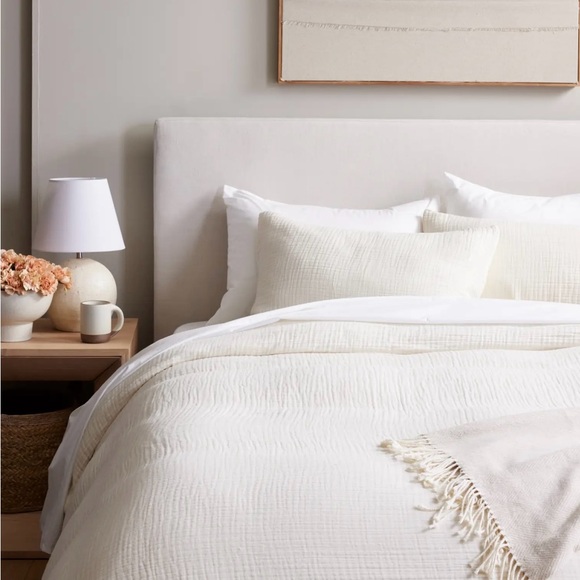 Quince Organic Airy Gauze Duvet - Picture 4 of 7